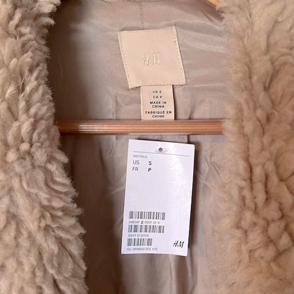 NWT H&M Teddy Dress coat - Picture 4 of 6